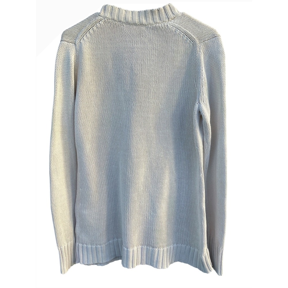 Gap Sweater Womens Size M Beige Long Cardigan V-Neck Cotton Grandpa Layering - Picture 5 of 10